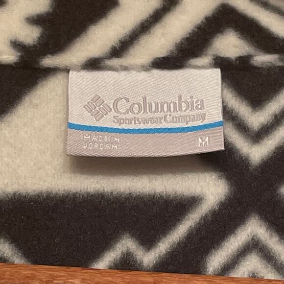 Columbia Women’s M Mount Cannon Printed Fleece Jacket | Black White Aztec NWT - Picture 6 of 9